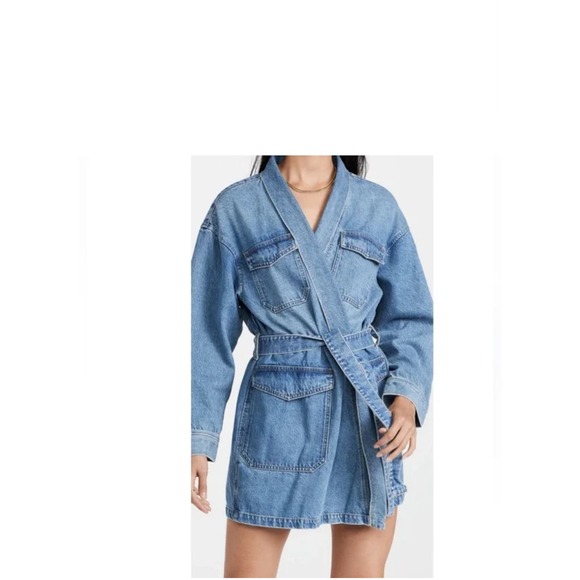 Free People Joaquin Kimono Jacket/Dress / Denim - Picture 2 of 9
